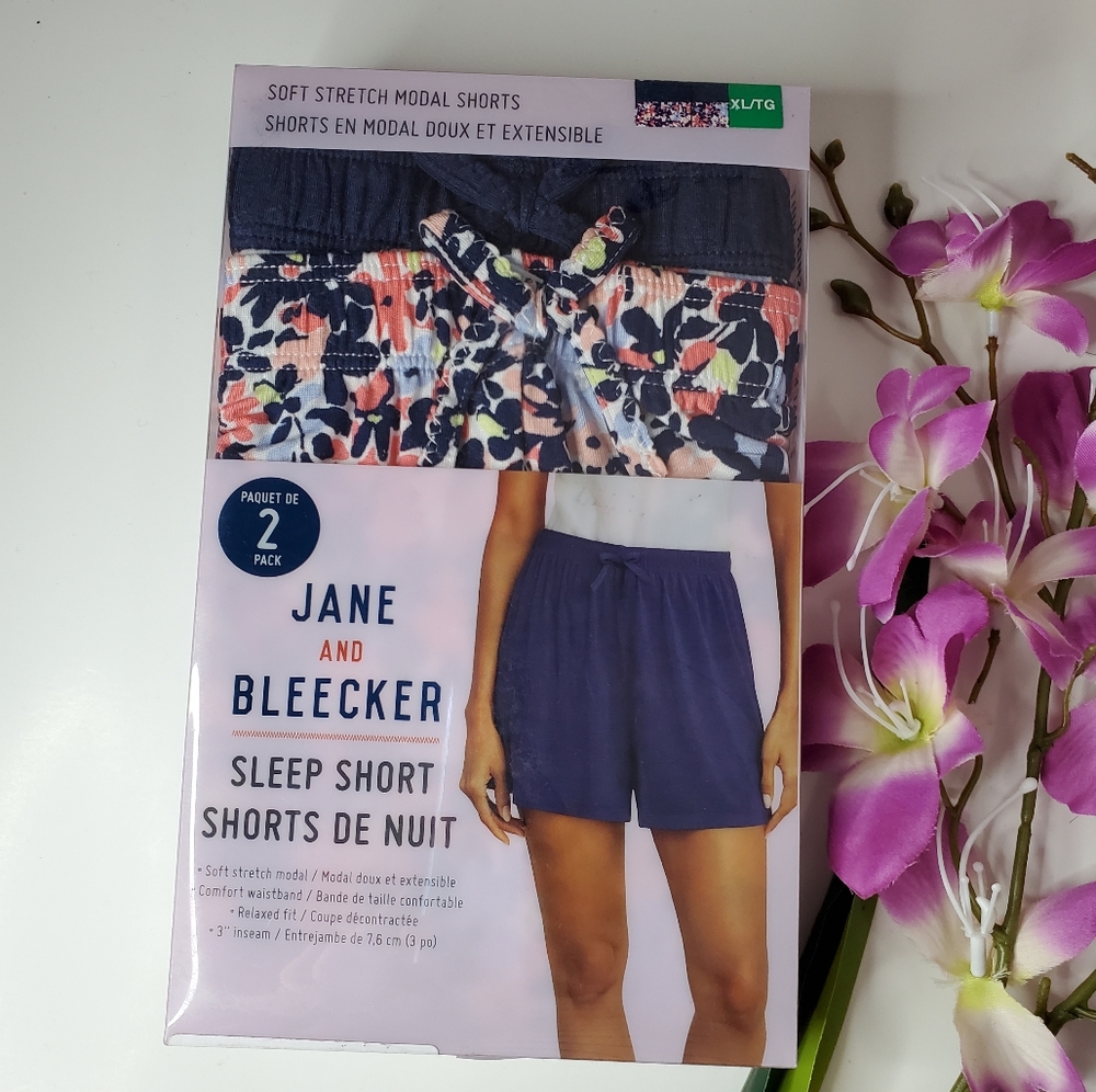 Jane and Bleecker 2-pack Sleep Short - XL